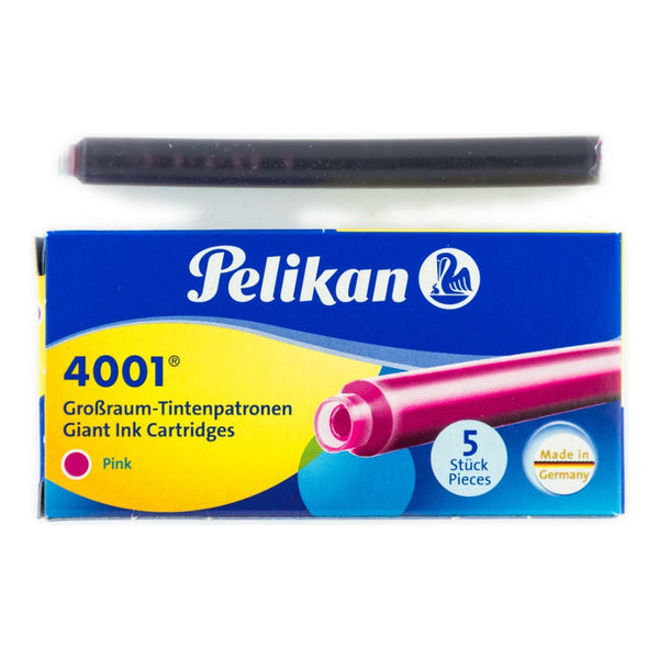 Tinta P/pluma Fuente Pelikan 4001 Cartridges Largo Rosado