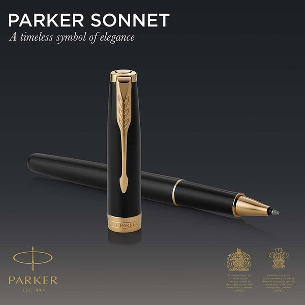 Lapicera Roller Parker Sonnet Matte Lacquered Black Gt