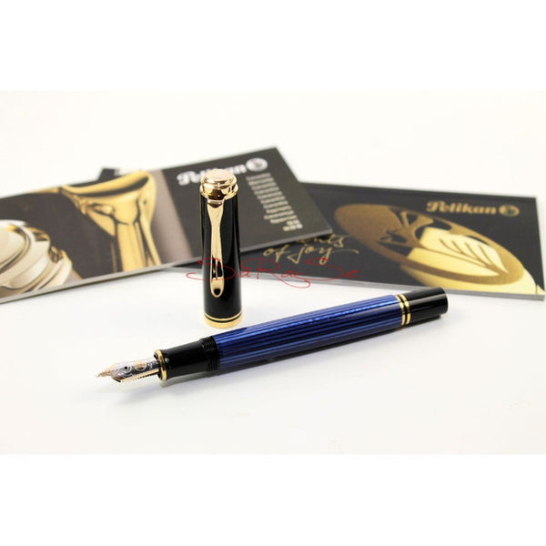 Lapicera Pluma Pelikan M400 Blue/black - Broad