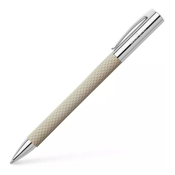 Lapicera Boligrafo Faber-castell Ambition Opart White Sand