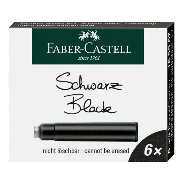 Tinta Para Pluma Fuente Faber-castell - Cartridges - Negro