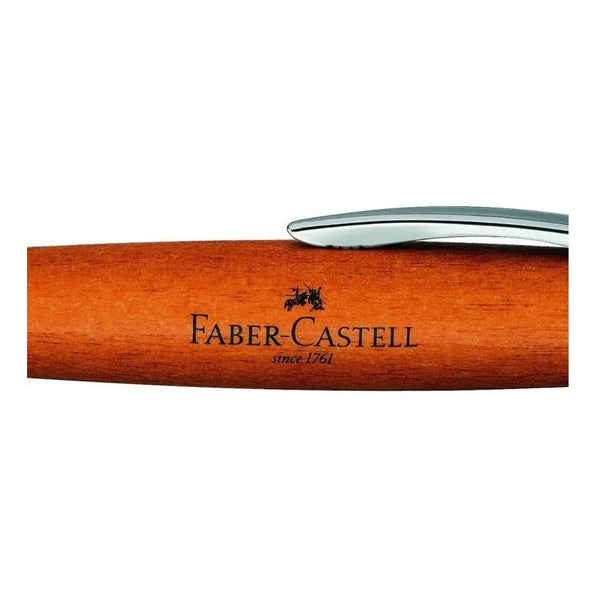 Lapicera Bolígrafo Faber-castell E-motion Wood Brown