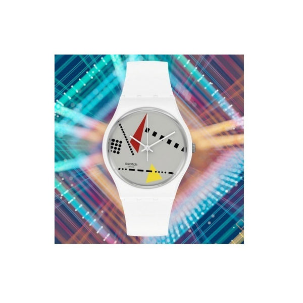 Reloj Swatch Bioceramic 1984 Whi_mem So31w106