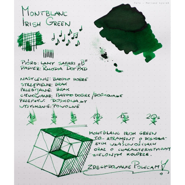 Tinta Montblanc Set Cartridges - Irish Green 106274