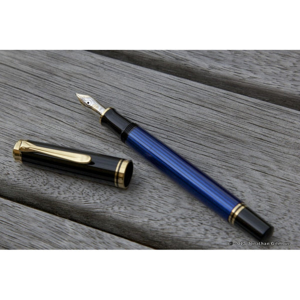 Lapicera Pluma Pelikan M400 Blue/black - Broad