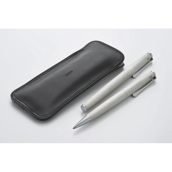 Lapicera Estuche Lamy Leather Plano Para 2 Lápices - Negro