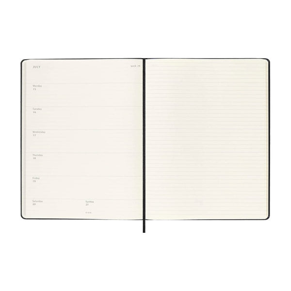 Agenda Semanal Moleskine 2023/2024 Xl T. Dura Negro 18m