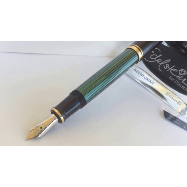 Lapicera Pluma Fuente Pelikan Souveran M800 Green - Fine