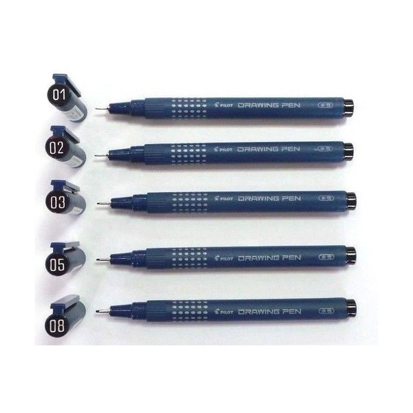 Lapices Set Pilot Fineliner Tiralineas - 5 Unidades