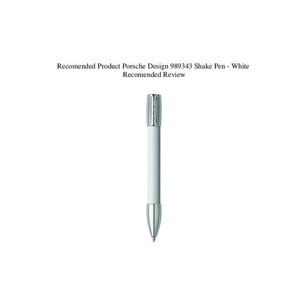 Lapicera Porsche Design Shake Pen - White