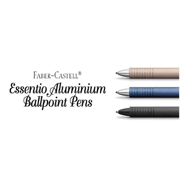Lapicera Boligrafo Faber-castell Essentio Aluminium Black