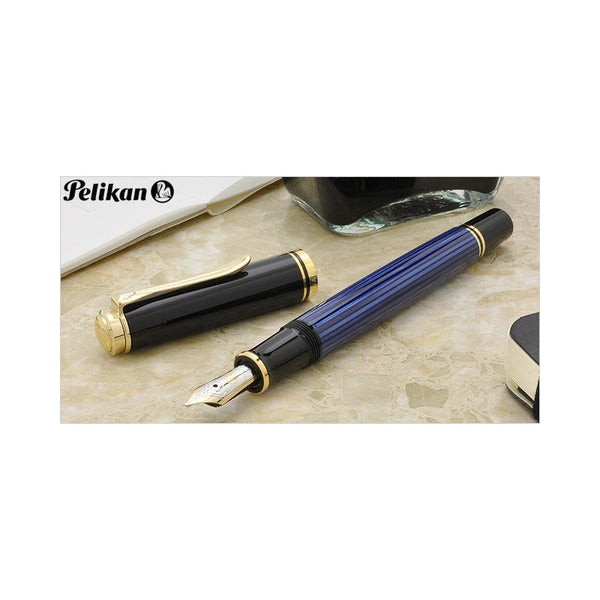 Lapicera Pluma Pelikan M400 Blue/black - Broad