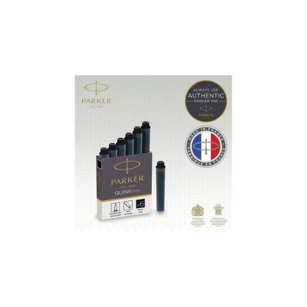 Tinta Pluma Fuente Parker (cartridges Cortos) - Black