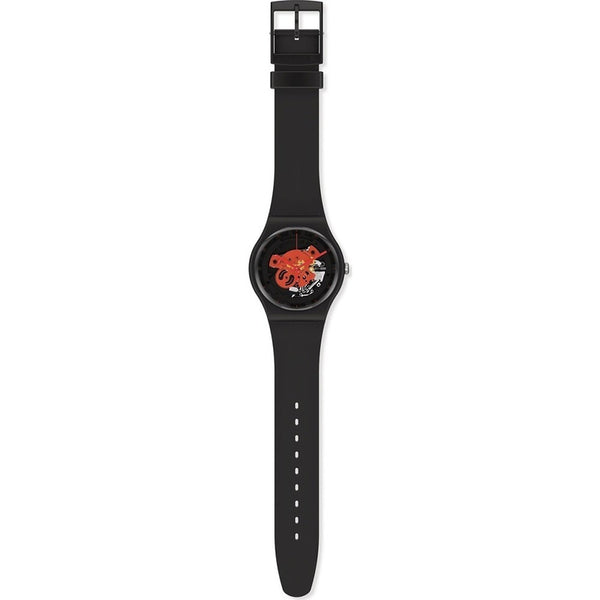 Reloj Swatch Bioceramic Time To Red Big So32b110