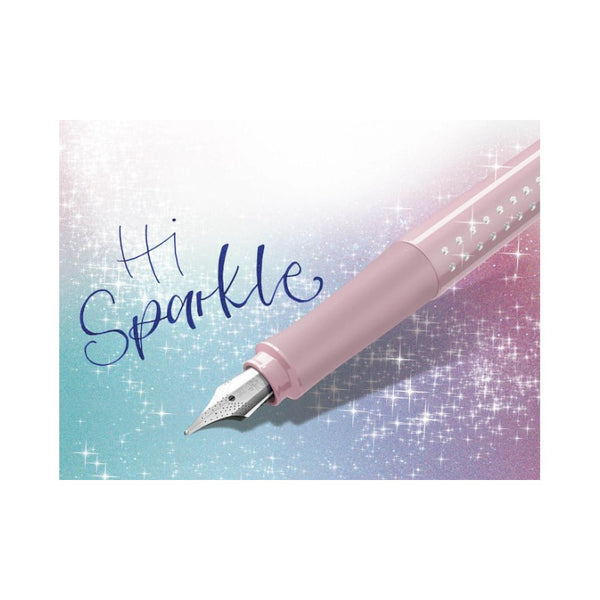 Pluma Faber Castell Sparkle Rose Punta Media