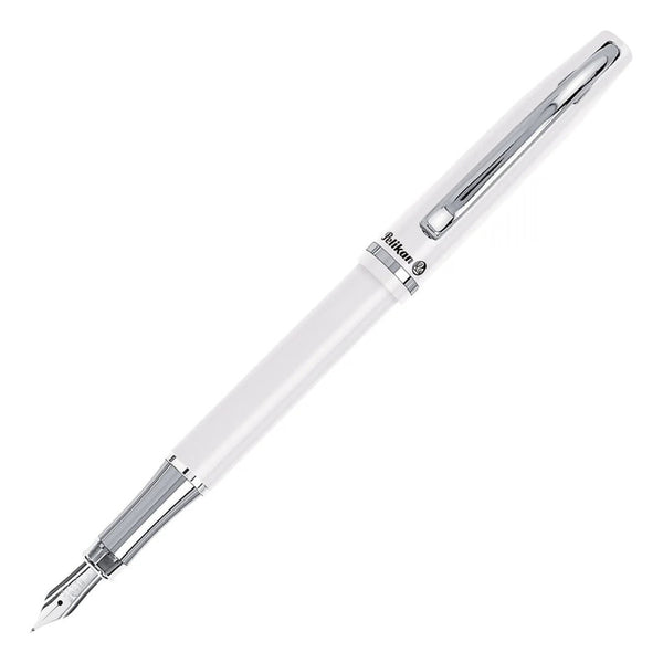 Pluma Fuente Pelikan Jazz Elegance White Trazo Medium