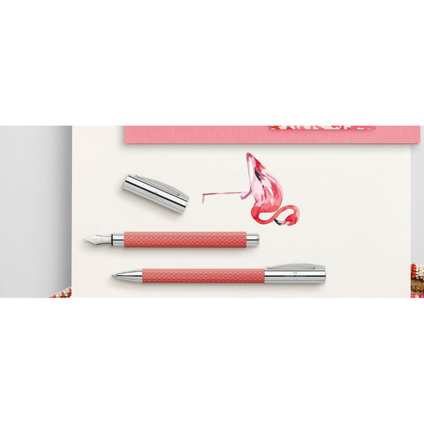 Lapicera Pluma Faber-castell Ambition Opart Flamingo- Medium