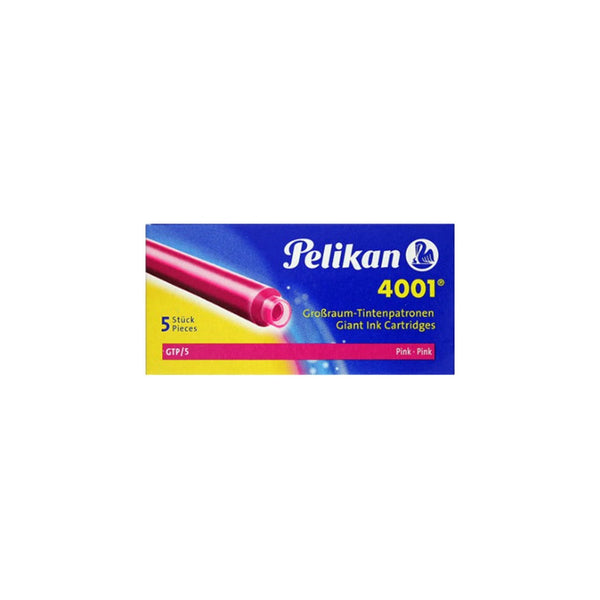 Tinta P/pluma Fuente Pelikan 4001 Cartridges Largo Rosado