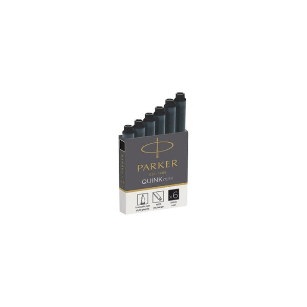 Tinta Pluma Fuente Parker (cartridges Cortos) - Black