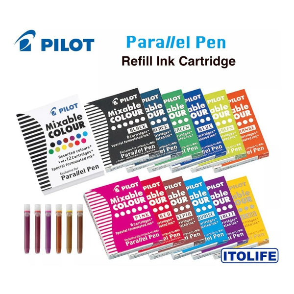 Cartridges Pluma Caligrafia Pilot Parallel Color Azul-negro