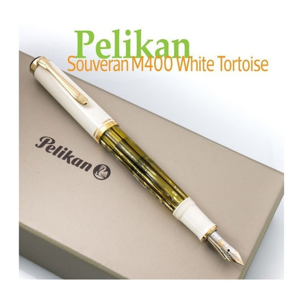 Lapicera Pluma Pelikan M400 Tortoise Shell White - Fine