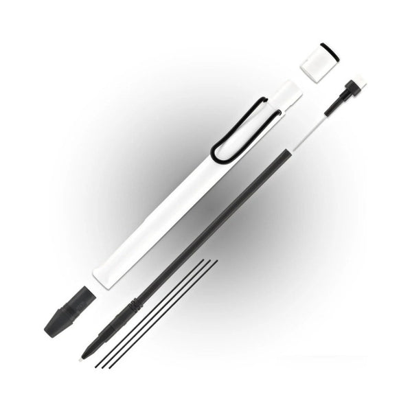 Lapicera Portaminas Lamy Safari White Black S.e. - 0.5 Mm