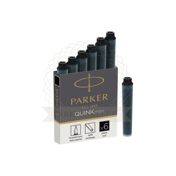 Tinta Pluma Fuente Parker (cartridges Cortos) - Black