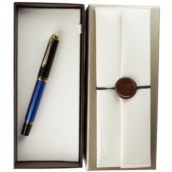 Lapicera Pluma Pelikan M400 Blue/black - Broad