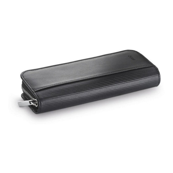 Lapicera Estuche Lamy Leather Zip Para 2 Lápices - Negro