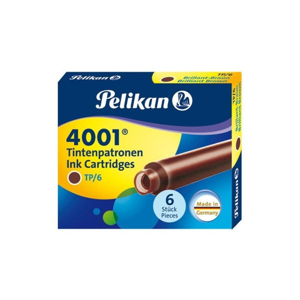 Tinta Para Pluma Fuente Pelikan 4001 - Cartridges - Marrón