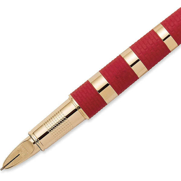 Lapicera Parker 5th Ingenuity Large Red Rubber Rosegold Trim