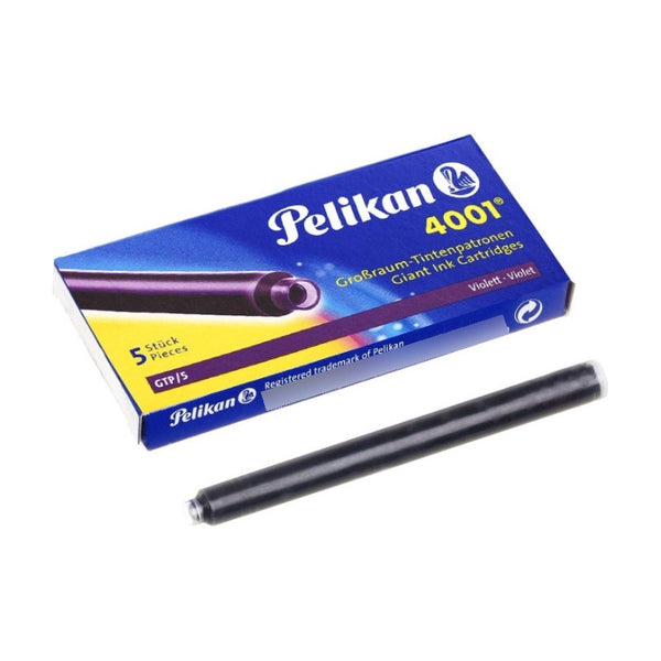 Tinta P/pluma Fuente Pelikan 4001 Cartridges Largos Violeta