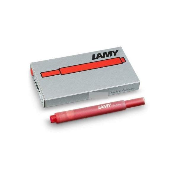 Tinta Pluma Fuente Lamy T10 - Cartridges Rojo (5 Pcs)