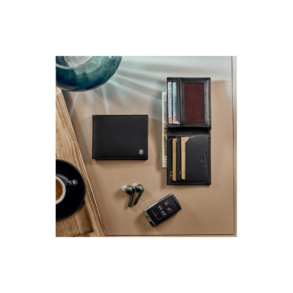 Billetera Altius Victorinox Bifold Leather Negro 611570