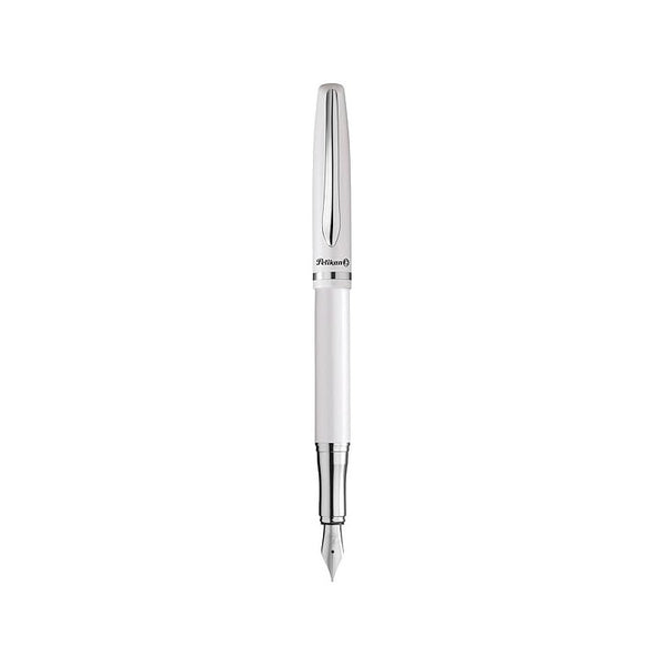 Pluma Fuente Pelikan Jazz Elegance White Trazo Medium