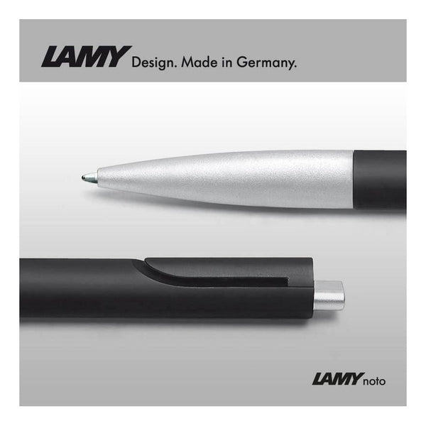 Lapicera Boligrafo Lamy Noto Black Silver