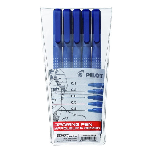 Lapices Set Pilot Fineliner Tiralineas - 5 Unidades