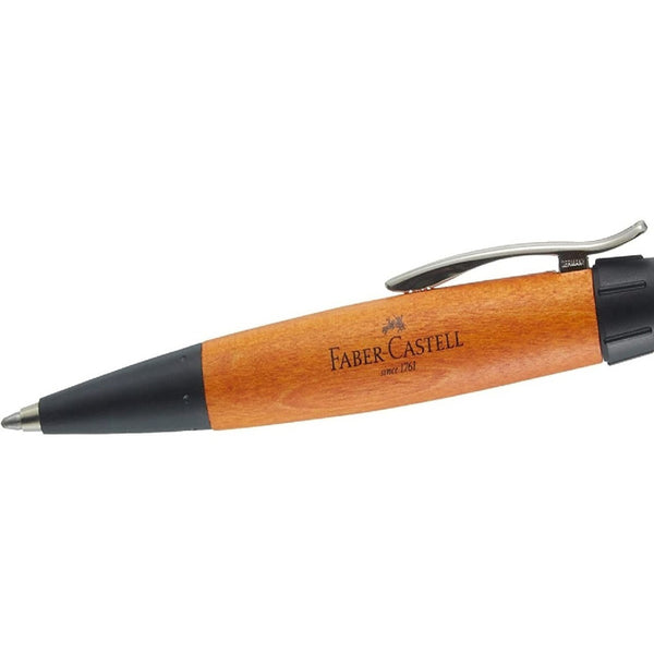 Lapicera Bolígrafo Faber-castell E-motion Wood Brown