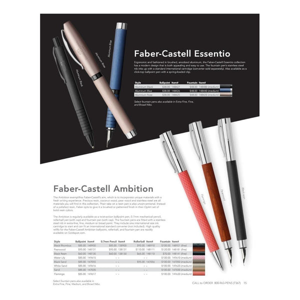 Lapicera Boligrafo Faber-castell Ambition Opart White Sand