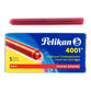 Tinta P/pluma Fuente Pelikan 4001 Cartridges Largo Rojo