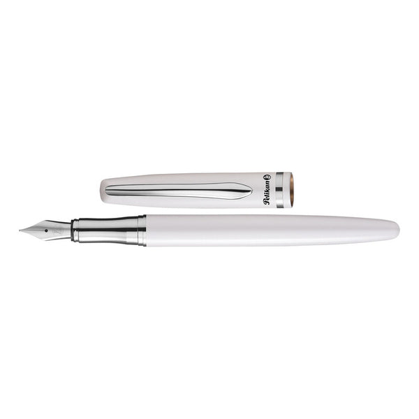 Pluma Fuente Pelikan Jazz Elegance White Trazo Medium