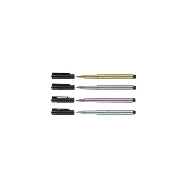 Faber-castell Pitt Artist Pen Metallic Lettering 4 Colores