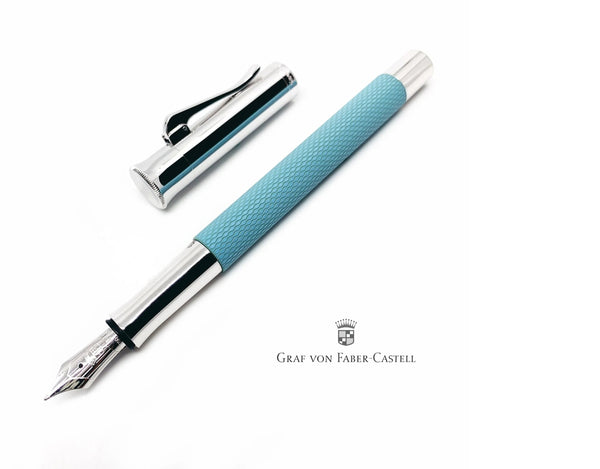 Lapicera Pluma Fuente Graf Von Faber-Castell Guilloche Gulf Blue - Fine