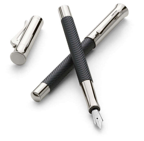 Lapicera Pluma Fuente Graf Von Faber-Castell Guilloche Chevron - Medium