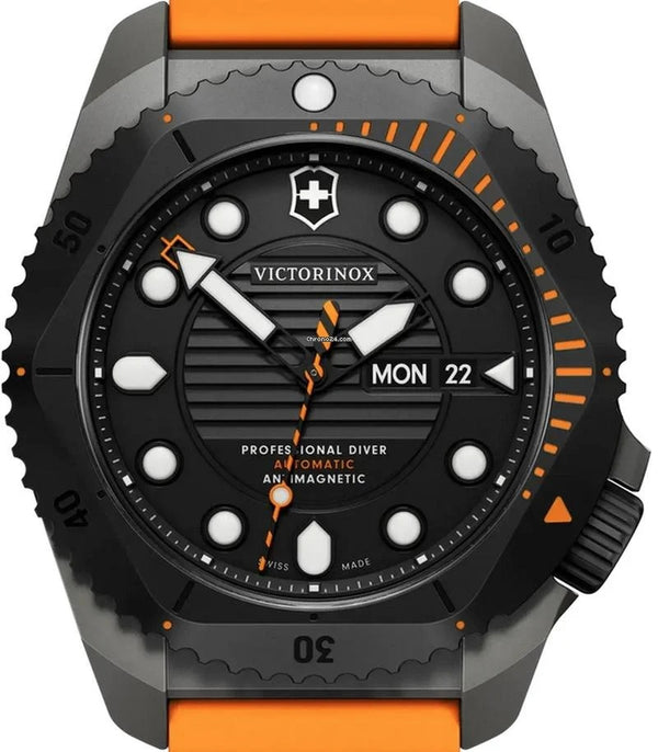 Reloj Victorinox Diver Pro AUTO Orange Strap Black 43mm 241996