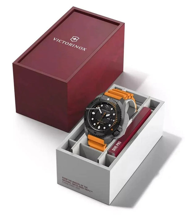 Reloj Victorinox Diver Pro AUTO Orange Strap Black 43mm 241996