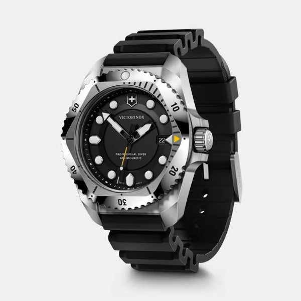 Reloj Victorinox Diver Pro Black Rubber Strap Black 43mm 241990