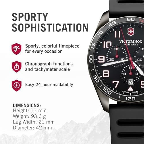 Reloj Victorinox Fieldforce Sport Chrono Black Strap Black 42mm 241889