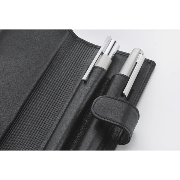 Lapicera Estuche Lamy Leather Folding Para 2 Lápices - Negro