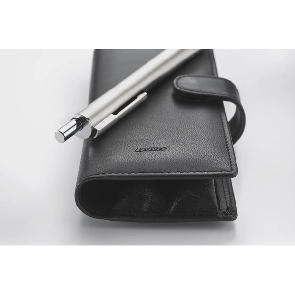 Lapicera Estuche Lamy Leather Folding Para 2 Lápices - Negro